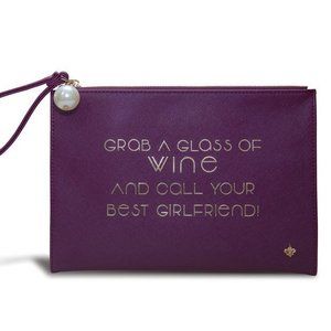 Arther Neville Design Wine Color Wristlet